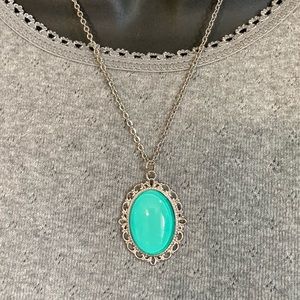Robin’s Egg hand-painted pendant